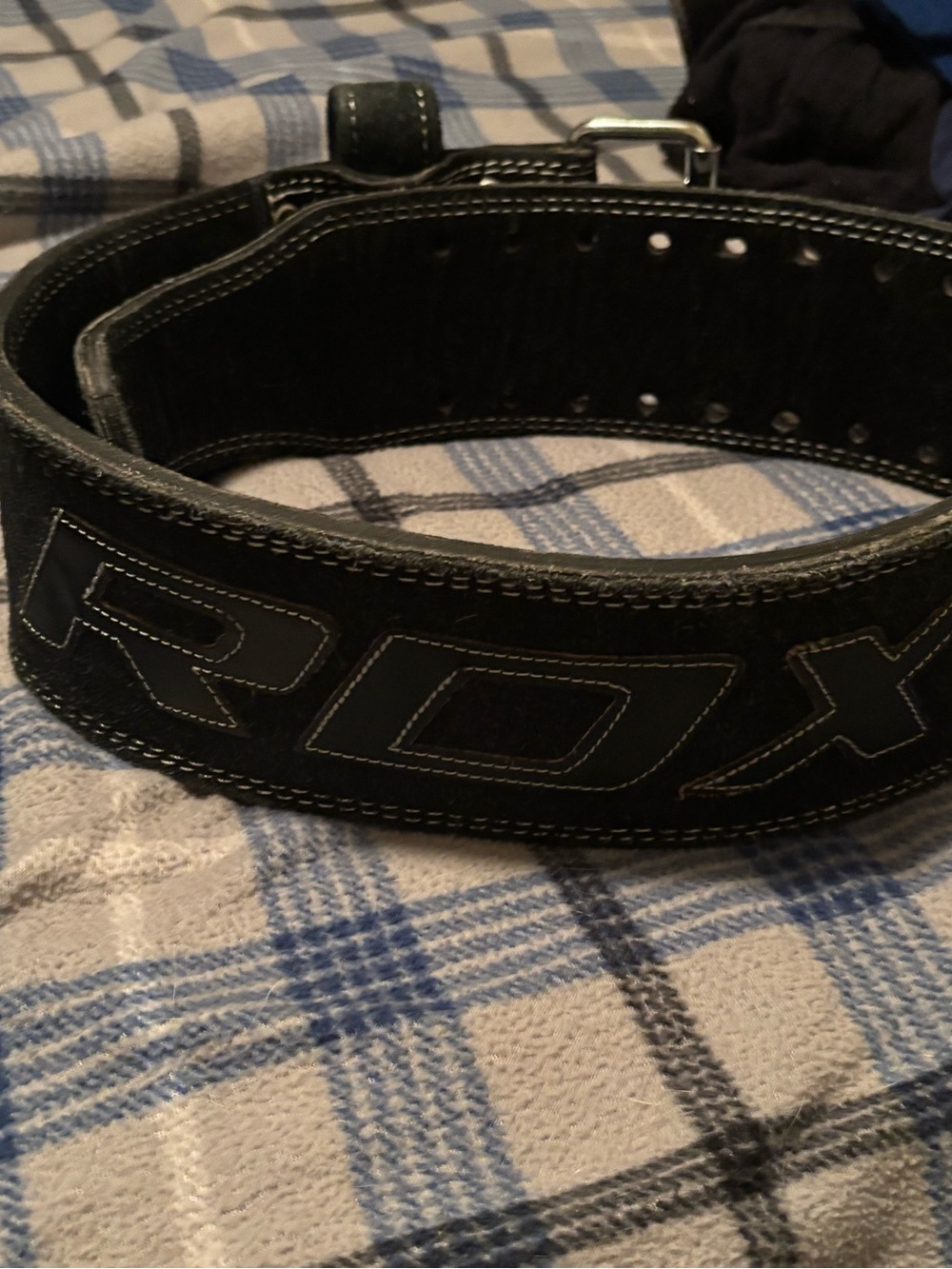 Leather Weightlifting Belt - Black